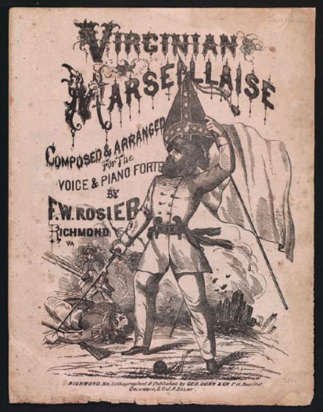 Cover of "Virginian Marseillaise" 1863