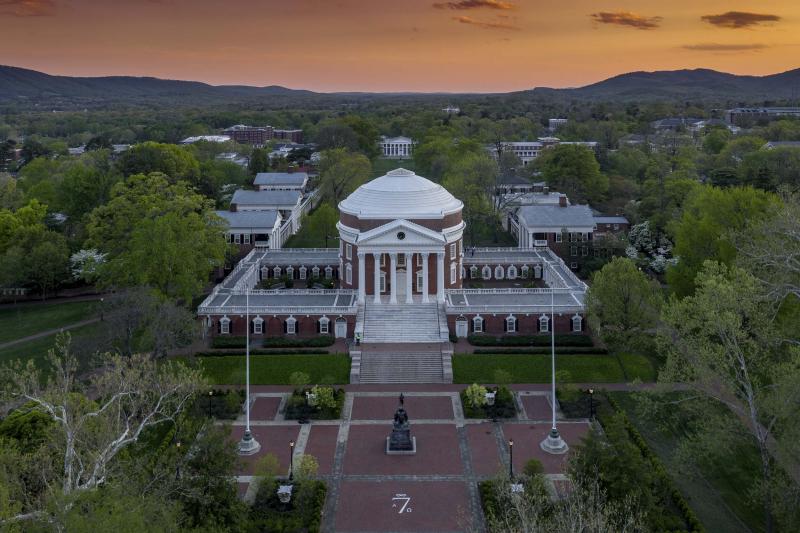 The Rotunda and Lawn at the University of Virginia