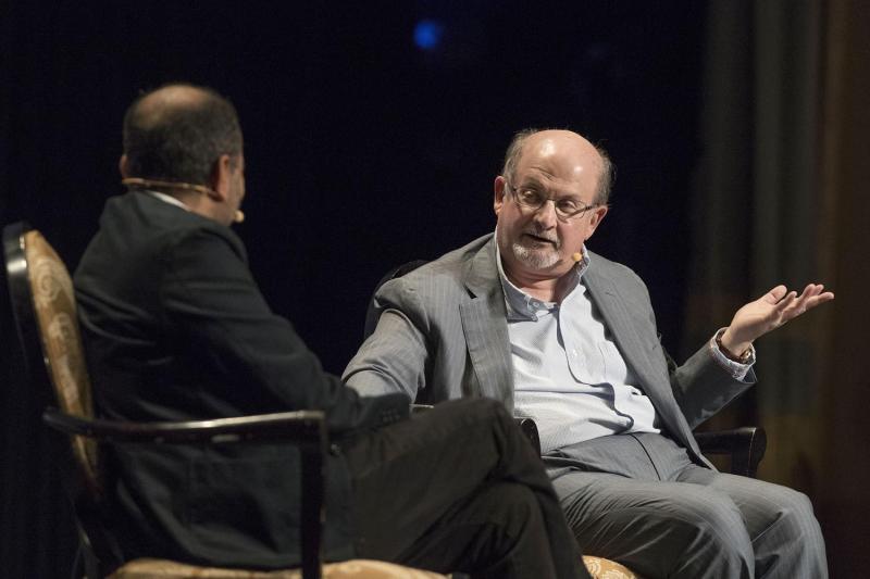 Famed Author Salmon Rushdie at the UVA-sponsored Human/Ties Festival