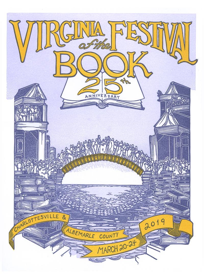 25th Anniversary of the Virginia Festival of the Book poster