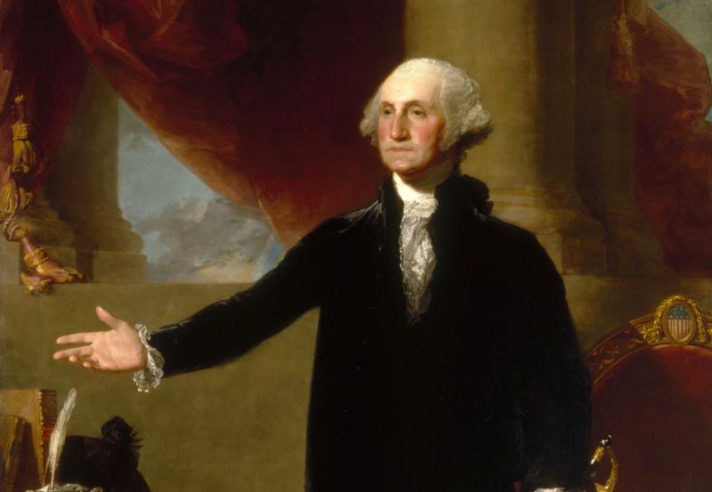Portrait of George Washington, by Gilbert Stuart