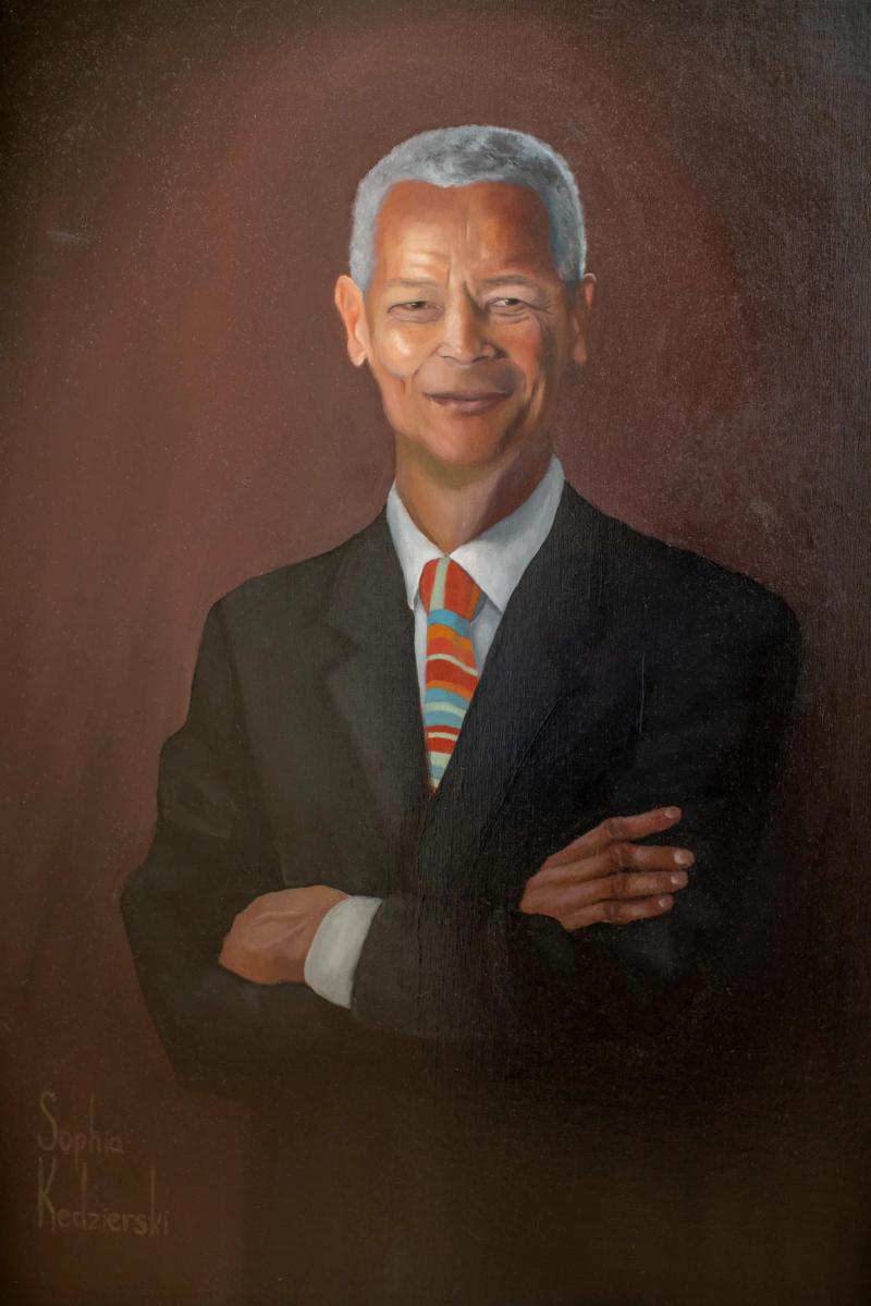 Civil rights champion Julian Bond taught at UVA for 20 years, and now his portrait will be displayed in the residence hall named after him.
