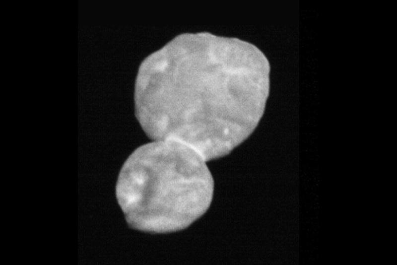 The first clear image of Ultima Thule arrived at Earth from New Horizons on New Year’s Day. The object is actually two joined spheres, providing new insights to planet formation.
