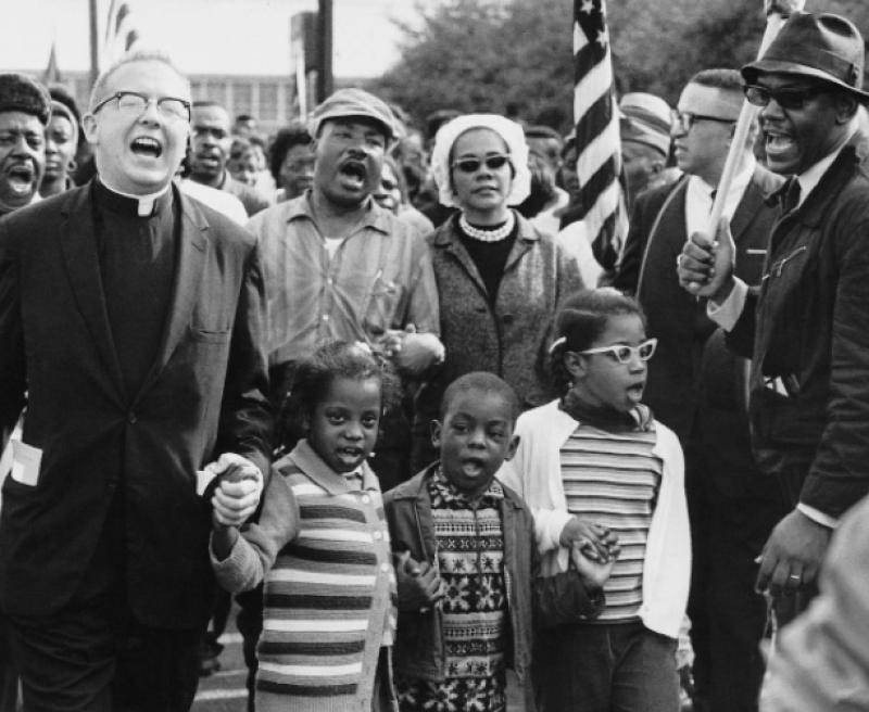 Abernathy Children on the front line leading the Selma to Montgomery March for the Right to Vote