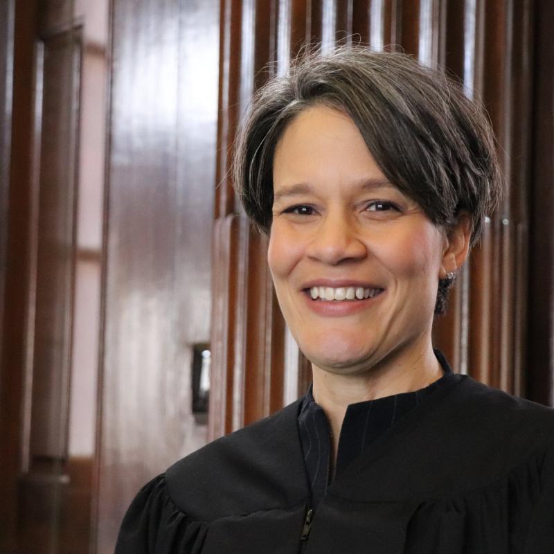 Melissa Austin Long (Foreign Affairs, German '92 ), first person of color on the Rhode Island Supreme Court.