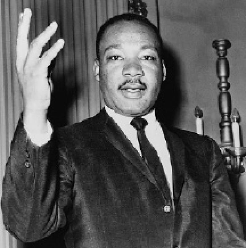 Martin Luther King, Jr. in 1964, from Library of Congress