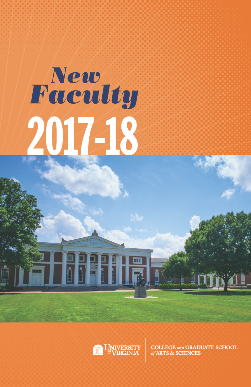 Cover of the New Faculty 2017-18 booklet 