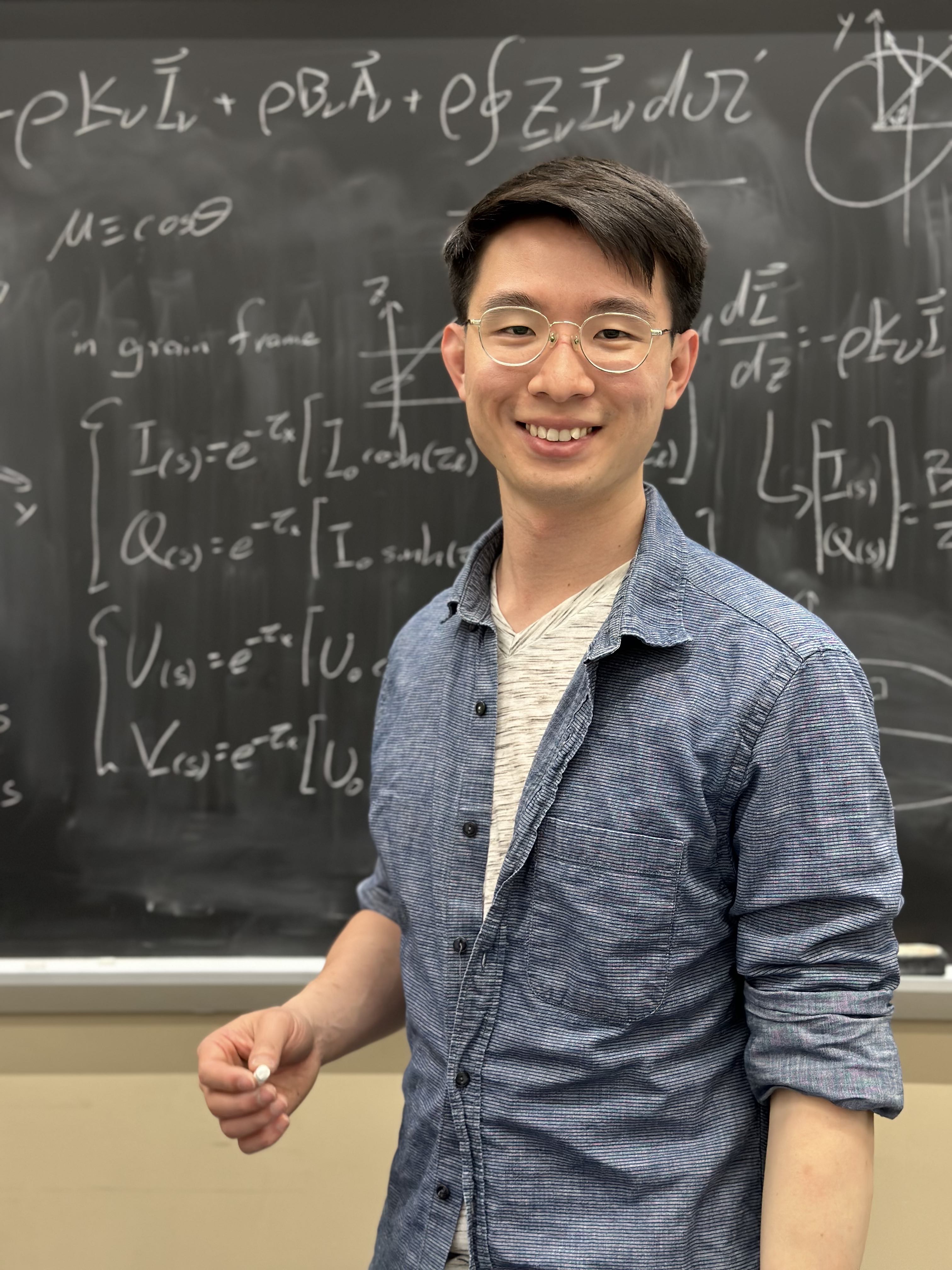 Astronomy Ph.D. student Zhe-Yu Daniel Lin