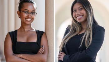 Abeba Amenshowa and Leigh Mante
