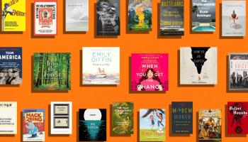Display of book covers by UVA authors