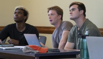 UVA students in the "How to think about weird things" course. 