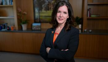 Christa Davis Acampora said the liberal arts and sciences are crucial components of society’s efforts to solve the most complex challenges, ranging from threats to democracy to climate change. (Photo by Evan Kutsko)