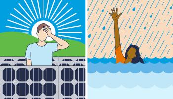 Environmental climate change Illustration