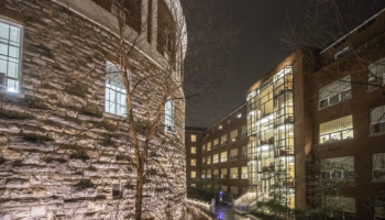 Old Cabell Hall and New Cabell Hall 