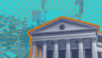 Classes in session and top of the Rotunda