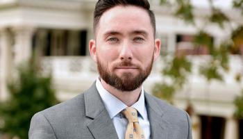 A&S Class of '24 graduating student, Sean Michael Flattery, philosophy major. 