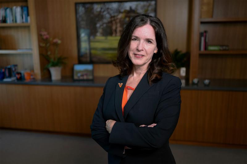 Christa Davis Acampora said the liberal arts and sciences are crucial components of society’s efforts to solve the most complex challenges, ranging from threats to democracy to climate change. (Photo by Evan Kutsko)