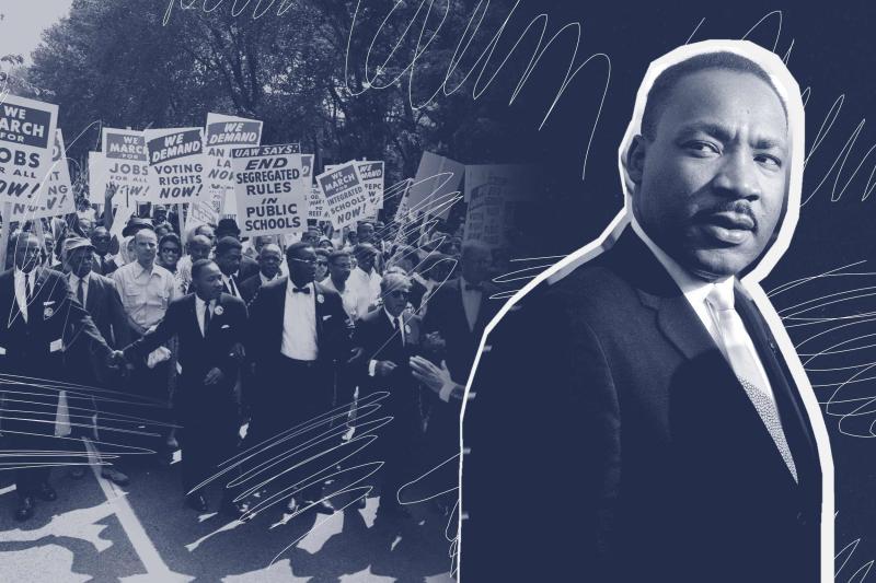 Civil Rights and MLK illustration 