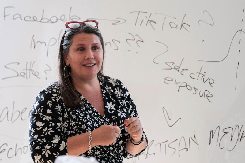 Jennifer Lawless, chair of the Dept. of Politics, a senior fellow at UVA’s Miller Center of Public Affairs and a public policy professor in UVA’s Batten School of Leadership and Public Policy. Lawless once ran for Congress.