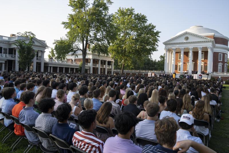 Opening convocation at the University of Virginia, August 20, 2023