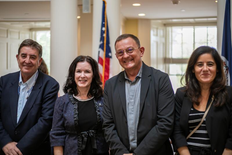 Luis García Montero, Christa Acampora, Richard Bueno, and Raquel Caleya