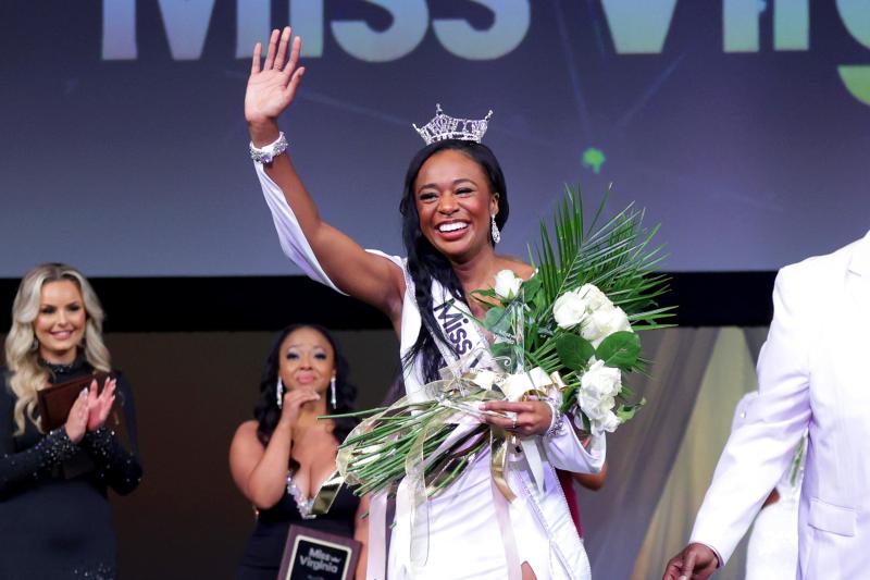 In between writing her comprehensive exams, Carlehr Swanson competed in – and won – the Miss Virginia pageant. 