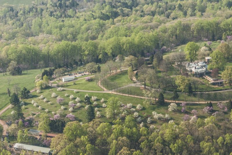 Aerial View of Thomas Jefferson's Monticello