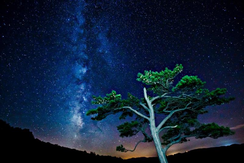 Evening shot of the Milky Way 