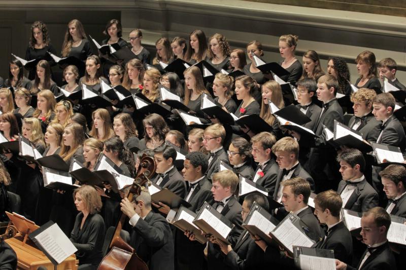 UVA University Singers performing Handel's Messiah in April, 2014