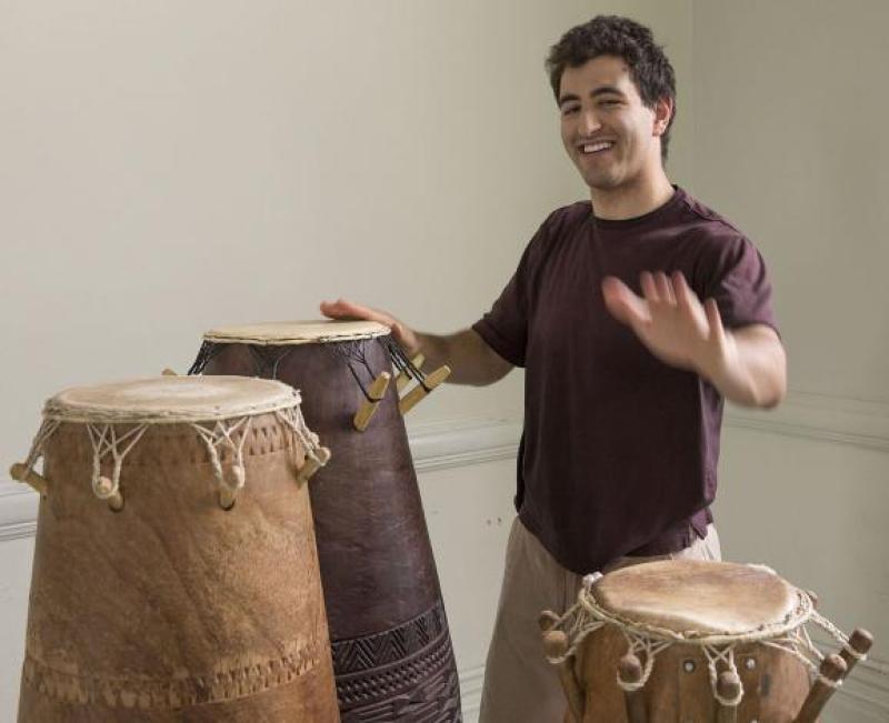 Alan Brody with drums