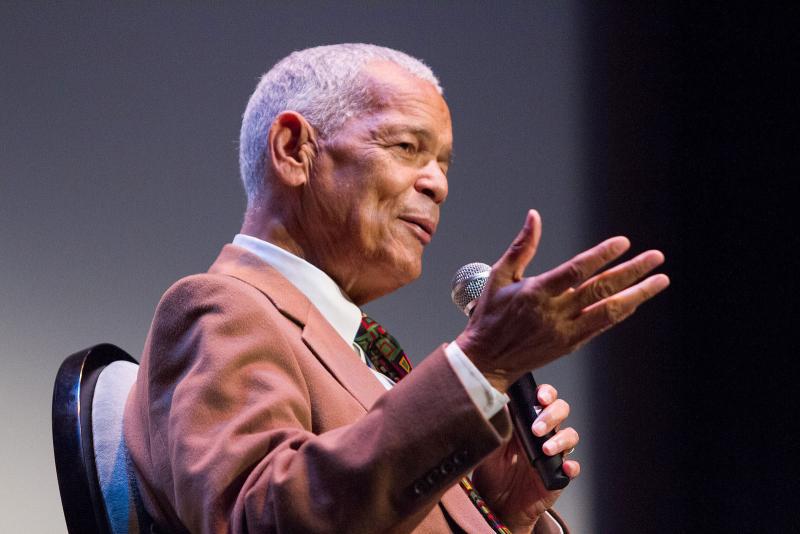 Julian Bond, a history professor emeritus at U.Va. and one of the foremost leaders of the U.S. Civil Rights Movement