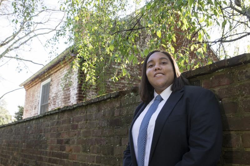 Third-year History Major Britt Brown