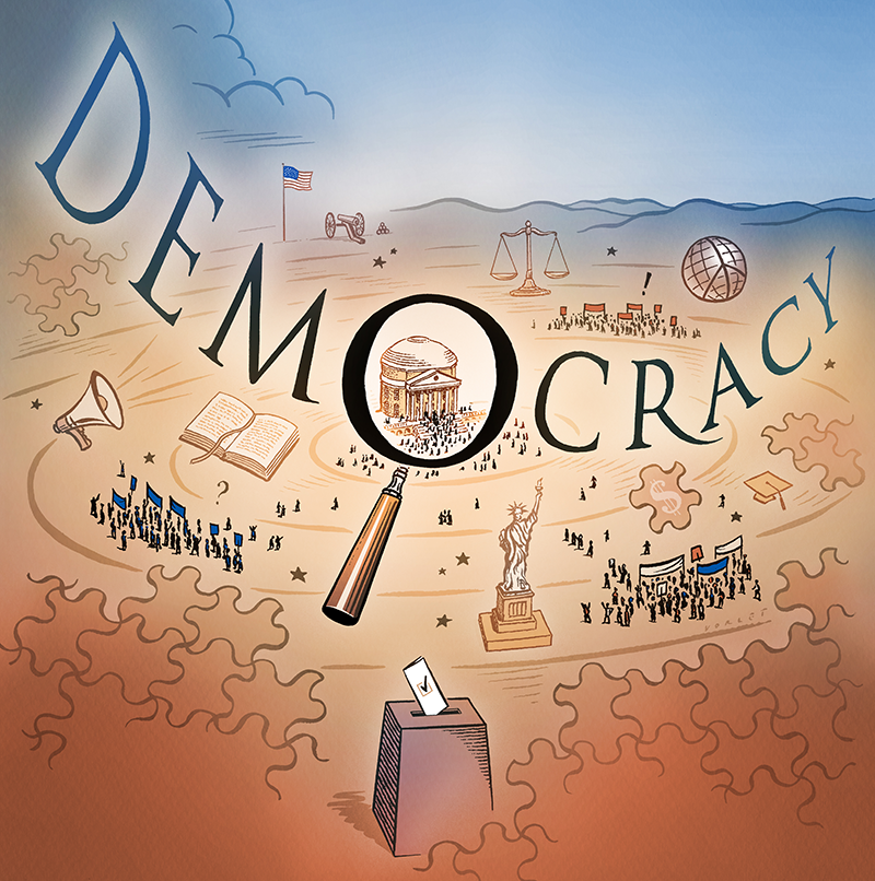 UVA Democracy Lab Illustration
