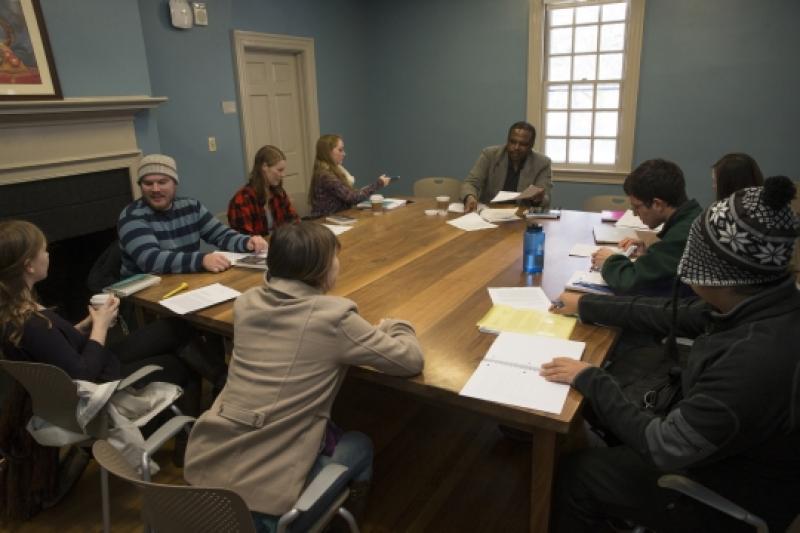 Jeffrey Allen's Creative Writing  class in Dawson's Row