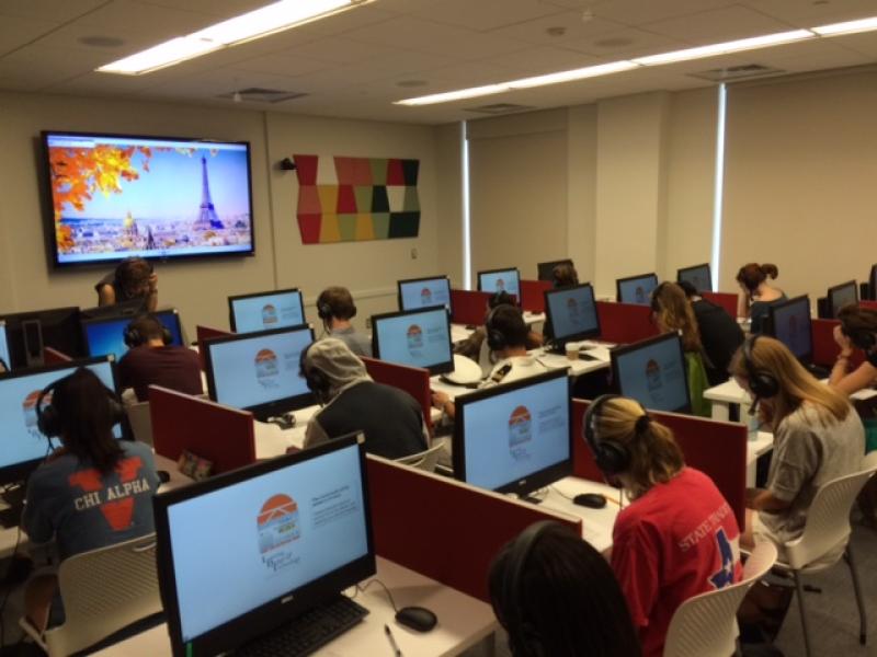 The Dean gift supports the new technology driving improvements in the College’s Language Labs