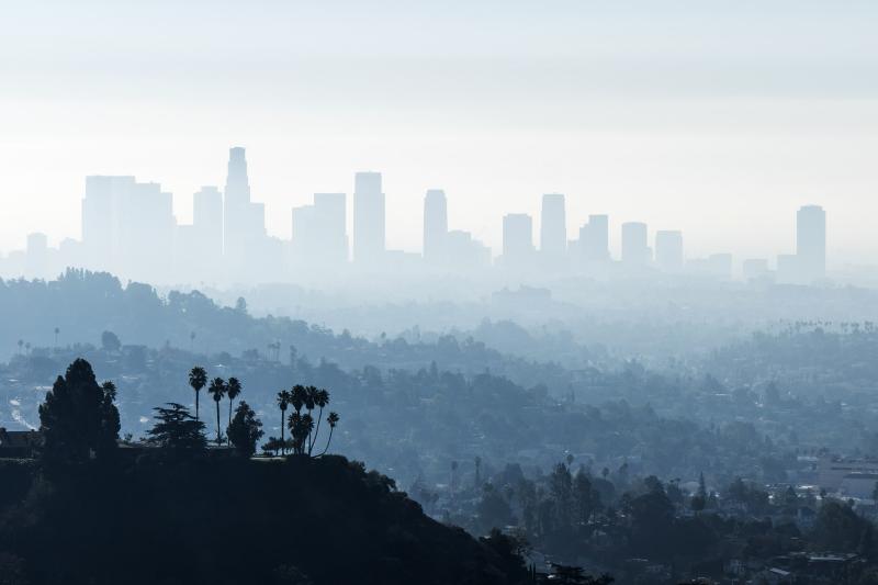 Smog in an urban environment