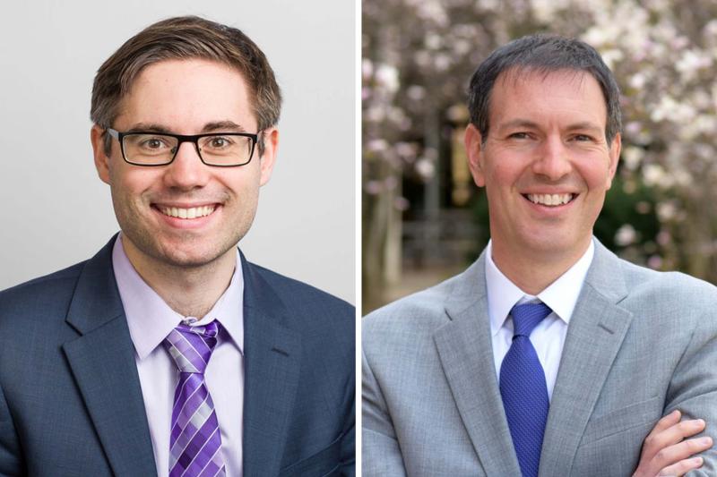 Postdoctoral research associate Jan Vogler, left, and associate professor of politics Daniel Gingerich began studying the Black Death several months before the current COVID-19 pandemic hit. 