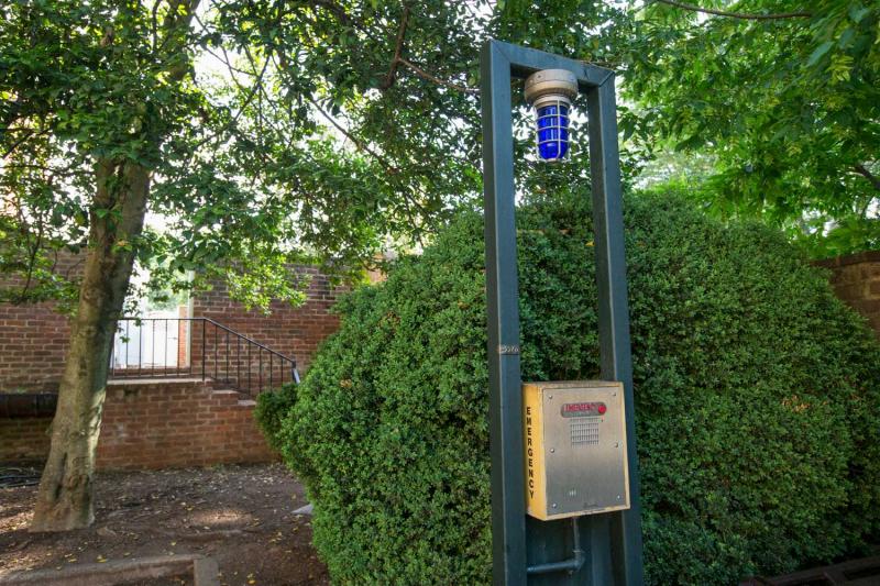Outdoor emergency phones automatically provide dispatchers with location data, so officers can be deployed to the scene immediately.