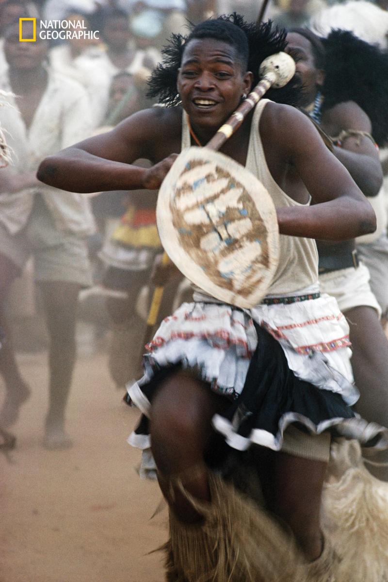 South African gold miners were “entranced by thundering drums” during “vigorous tribal dances,” a 1962 issue reported.