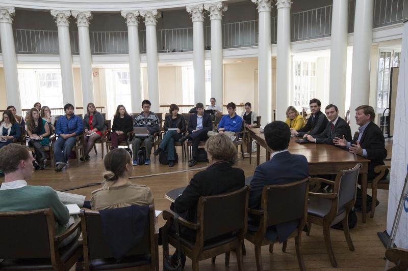 Diplomacy Lab in the Dome Room of the Rotunda