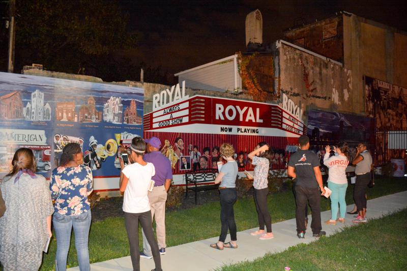 The courtyard adjacent to The Avenue Bakery on Pennsylvania Avenue in West Baltimore, an area once known as the \"Harlem of the South.\"