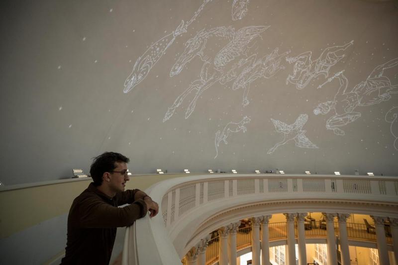 “Jefferson likely had Voltaire’s fanciful account of a planetarium in mind when designing his own,” Sam Lemley wrote in the Rotunda Planetarium blog.
